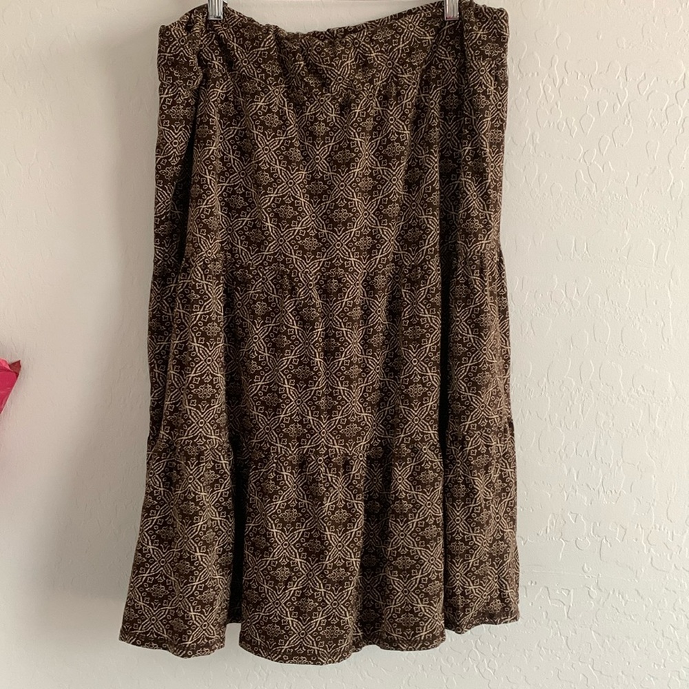Charter Club Brown Boho Skirt
